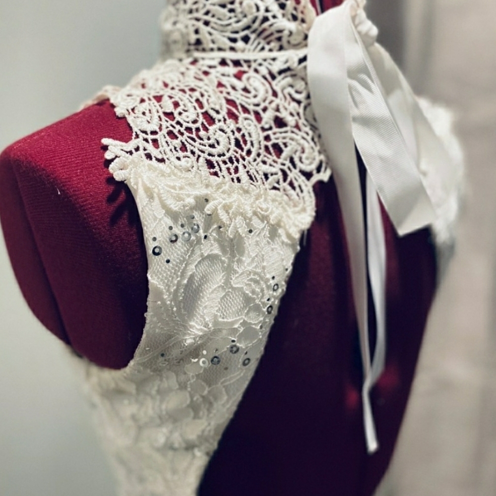 LACE PROM/BRIDAL DRESS - Picture 6 of 12